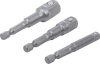 BGS technic Sada adaptérov pre vŕtačky | vonkajší šesťhran 6,3 mm (1/4") | vonkajší šesťhran 6,3 mm (1/4"), 10 mm (3/8"), 12,5 mm (1/2"), 3-dielna (BGS 9685)