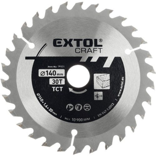 EXTOL CRAFT Kotúč pílový s SK plátkami, 250x1,8x30mm, 60Z (19113)