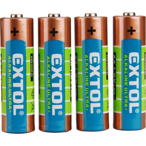 EXTOL ENERGY Batéria AA alkalická 4ks, 1,5V (42011)