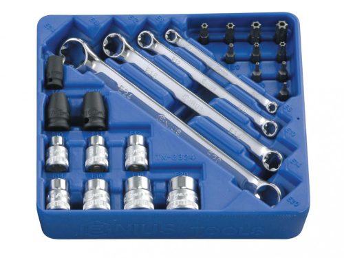 Genius Tools Súprava torx, typ E+T, 24 kusov (TX-2324)