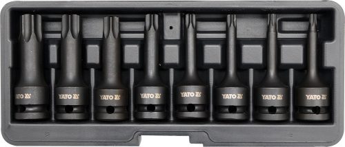 YATO Sada nadstavcov 1/2" rázové 8 ks T30-T80 torx CrMo (YT-1065)