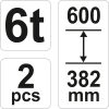 YATO Podstavec pod auto 6T (2ks) (YT-17312)