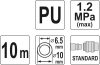 YATO Hadica vzduchová špirálová PU 6,5x10mm, 10m (YT-24205)