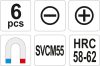 YATO Sada skrutkovačov 6 ks magnetické (YT-2668)