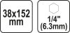 YATO Vrták plochý 38 x 152mm (YT-3254)